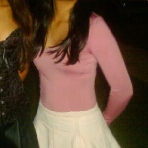 Mauve Pink Square Neck Long Sleeve Body Suit